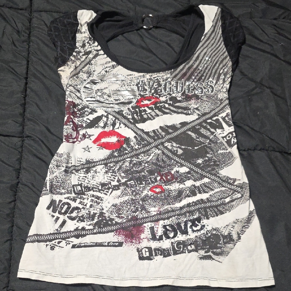 G By GUESS Jeans Women’s Graphic  Top